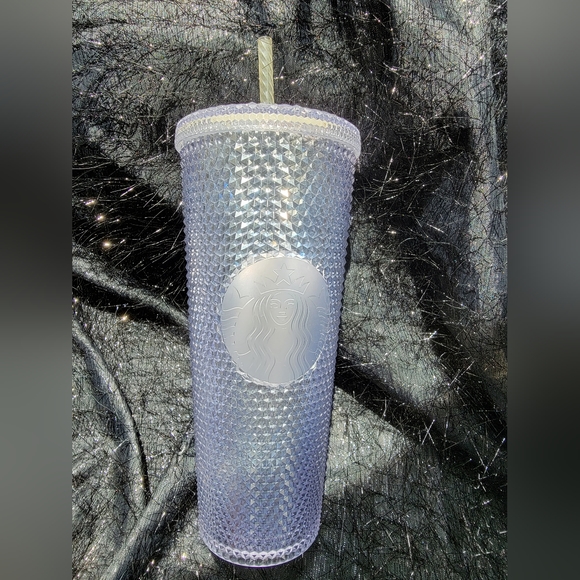 Starbucks Platinum Silver Studded Cold Cup 24 oz Venti Tumbler - Picture 3 of 4